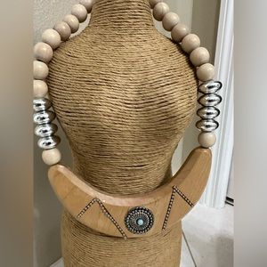 Vintage wooden necklace